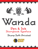 Wanda Vintage Pen and Ink Font