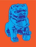 Foo Dog - Chinese Guardian Lion (halftone)
