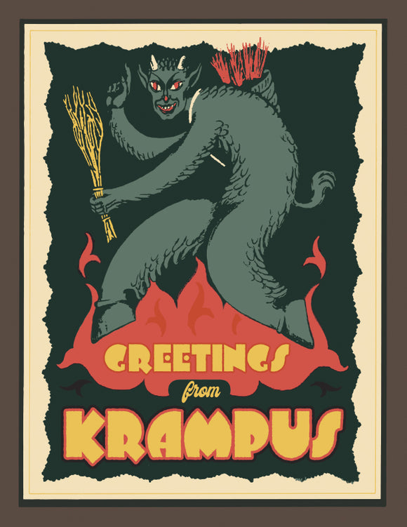 Krampus - 1900s Advertising Poster Style