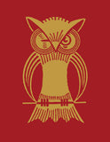 Winking Art Deco Owl