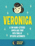 Veronica Hand-Drawn Mid-Century Font