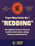 Redding Vintage Letterpress Font