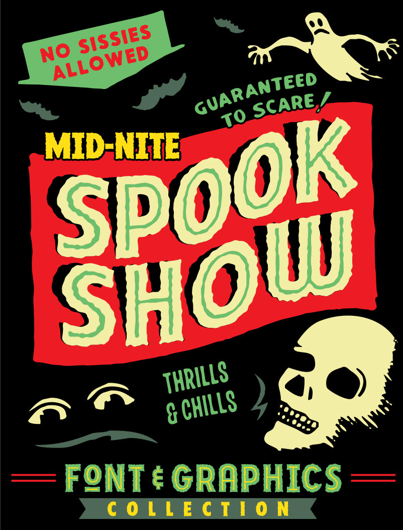Spook Show Font & Art Bundle – Paper Moon Supply