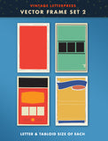 Vector Letterpress Frame Set 02