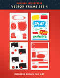 Vector Letterpress Frame Set 04