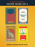 Vector Letterpress Frame Set 05