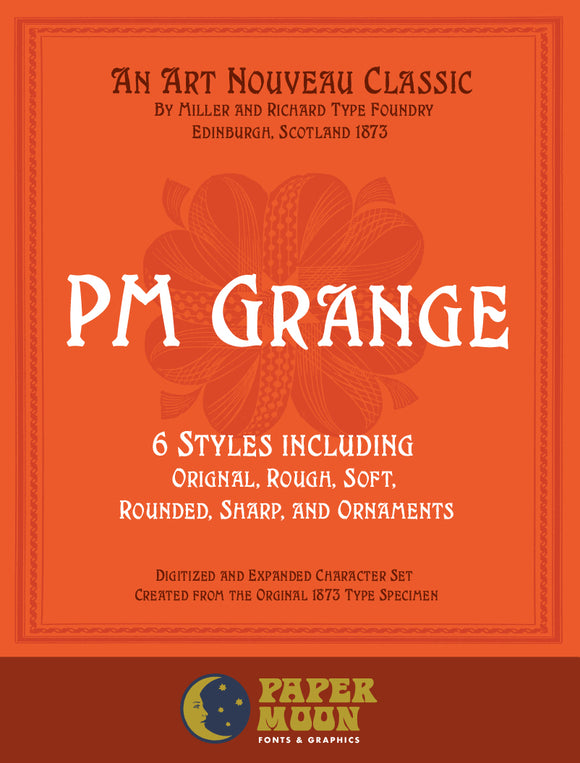 PM Grange Art Nouveau Font