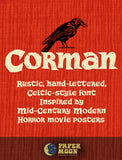 Corman Hand Drawn Celtic Font
