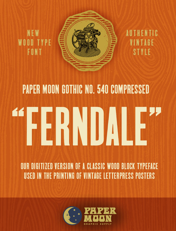 Ferndale Vintage Letterpress Font
