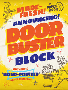 Doorbuster Block Sign Painter Font