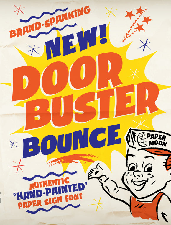 Doorbuster Bounce Sign Painter Font