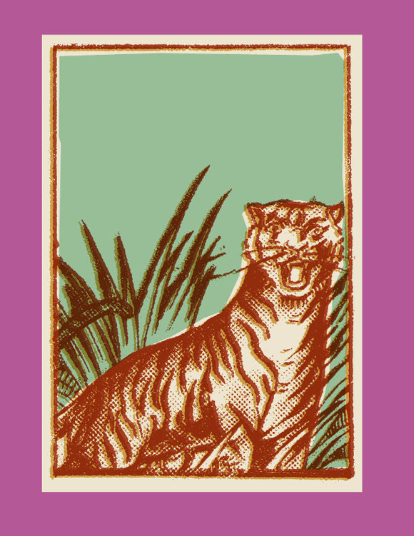 Tiger - Vintage Matchbox Design 02