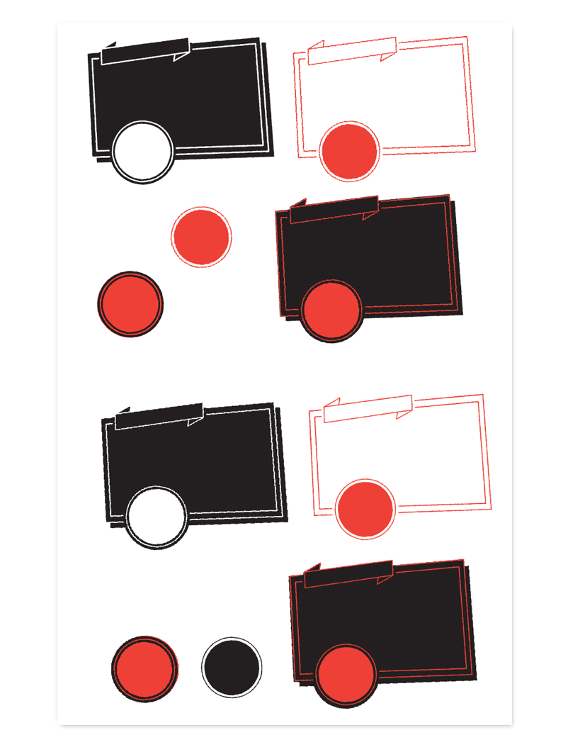 Vector Letterpress Frame Set 04